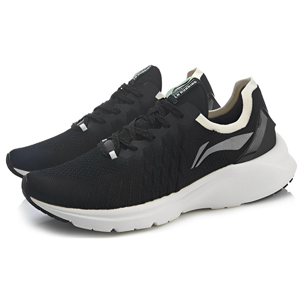Li Ning Cloud Sparrow Durable Breathable Low Top Running Shoes Women sneakers Black AGLR326-1