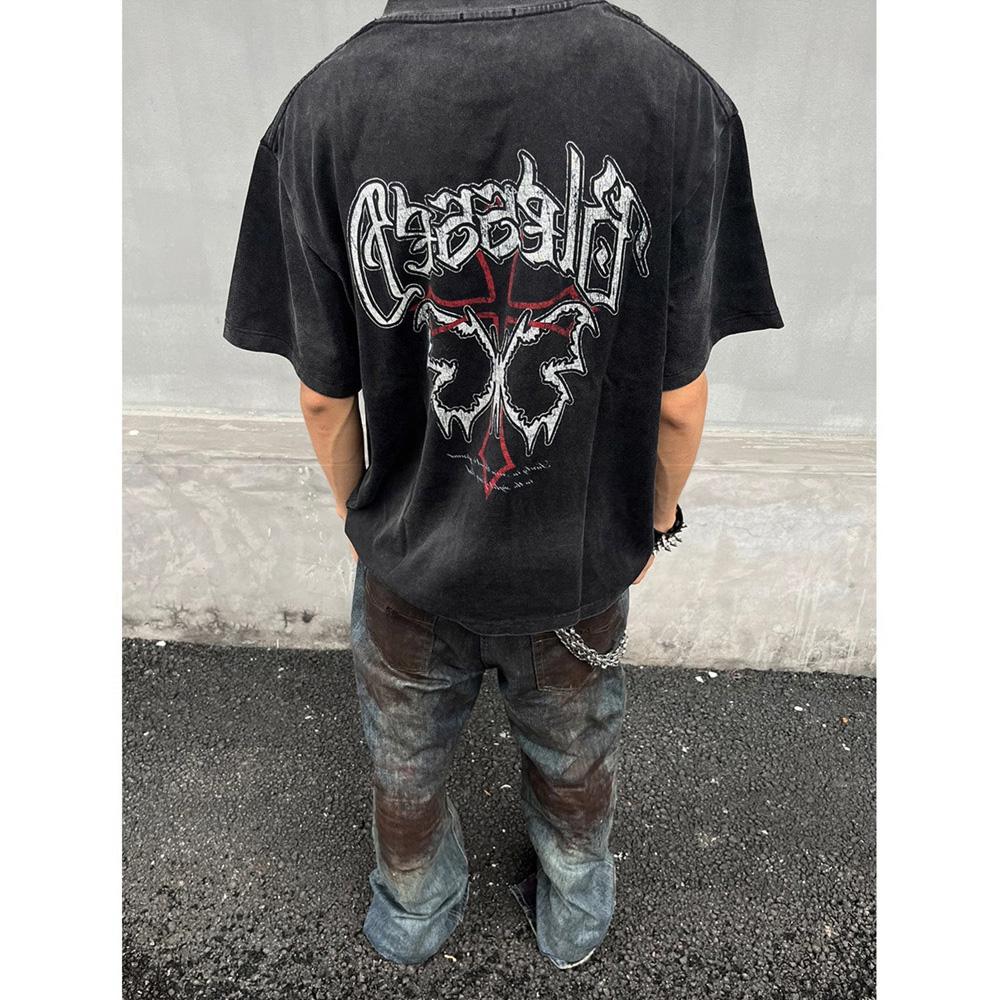 

Футболка с коротким рукавом для мужчин и женщин, летняя новая свободная футболка с круглым вырезом и коротким рукавом для пары 3XL