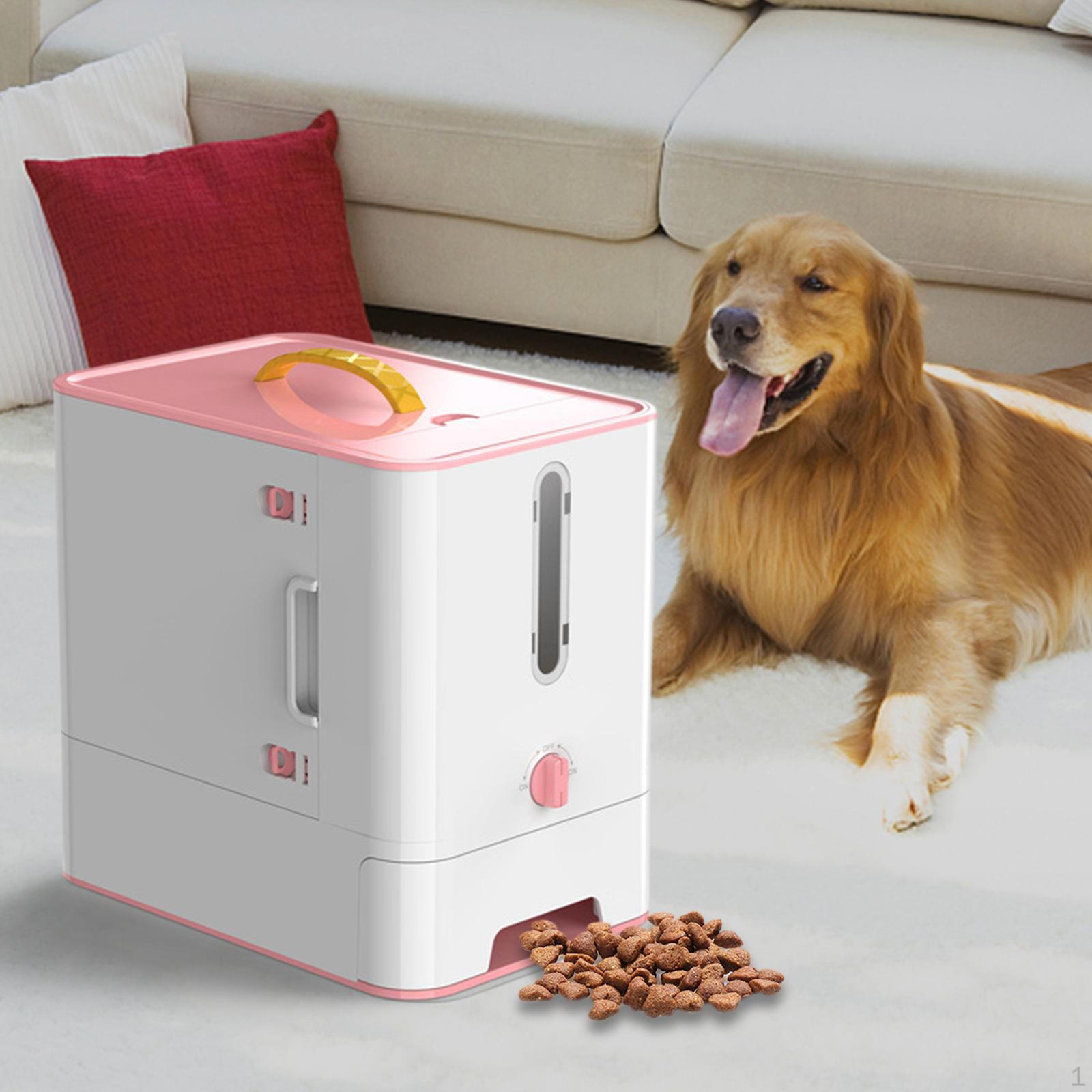 

Storage Container with Built-in Bowl розовый