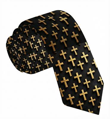 Corbata de hombre Masónica Francmasones Insignia Cristo Religioso Negocios Vestido formal 8cm