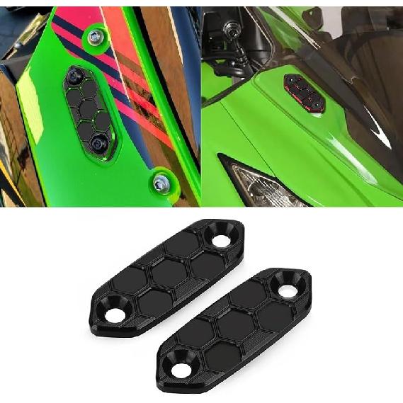 For Ninja ZX 636 ZX-6R ZX6R 2024 2025 Motorcycle Rear View Side Mirror Block Off Plates Accessories Ninja Zx636 Zx-6r Zx6r (black)