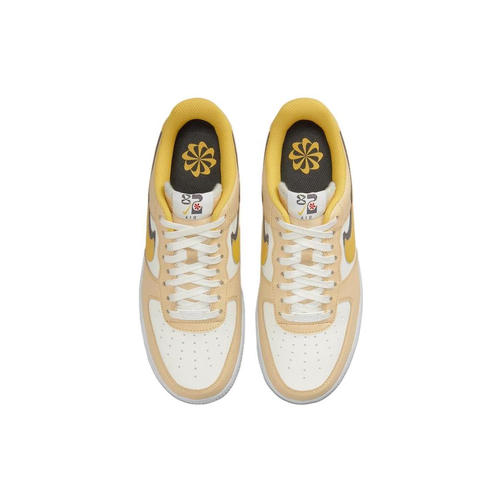 Nike Air Force 1 Low '07 Lx '82 Double Swoosh Sail Yellow Ochre Women's DX6065-171