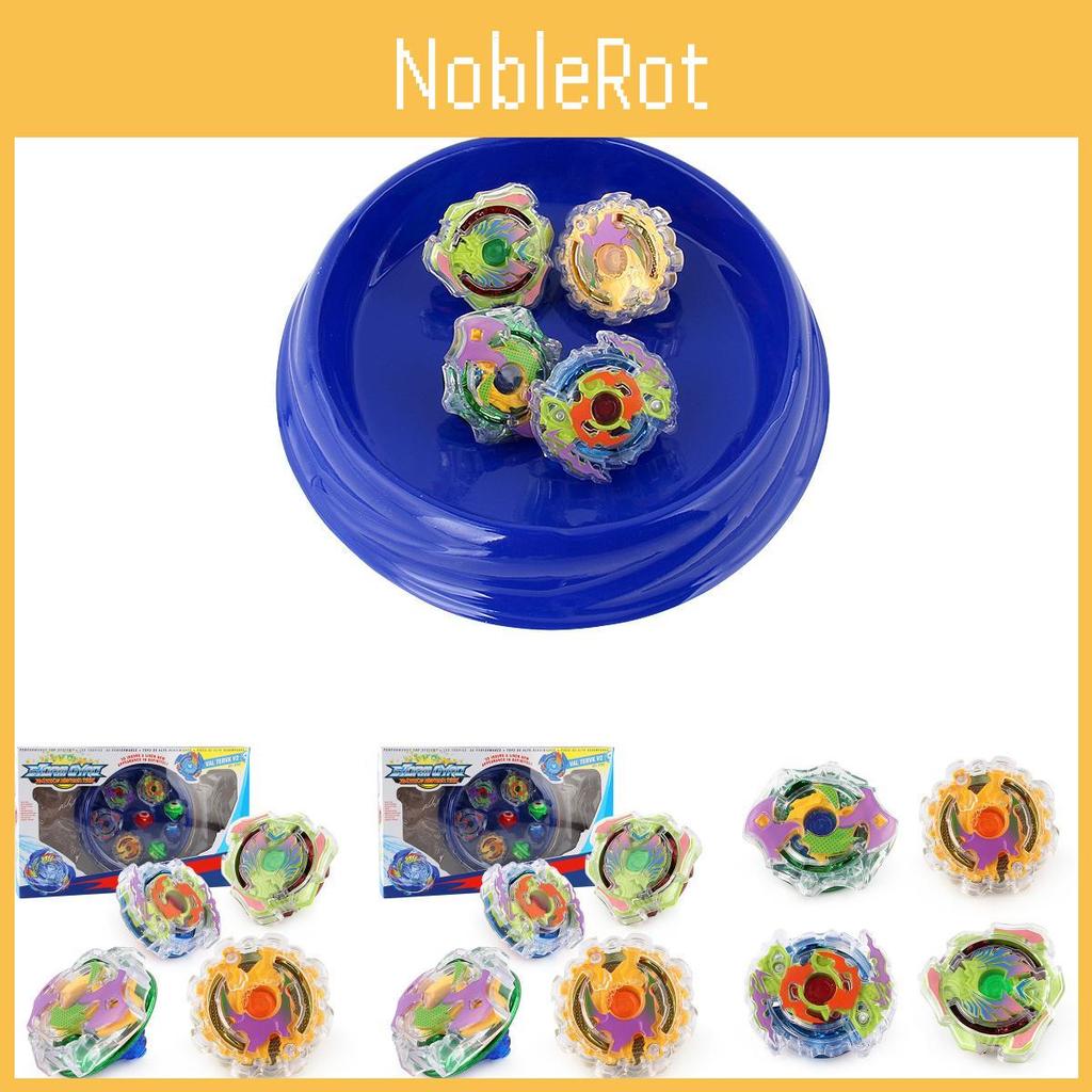 Exciting Colorful Top Battle Set Durable Plastic Spinning Tops With Handle Arena