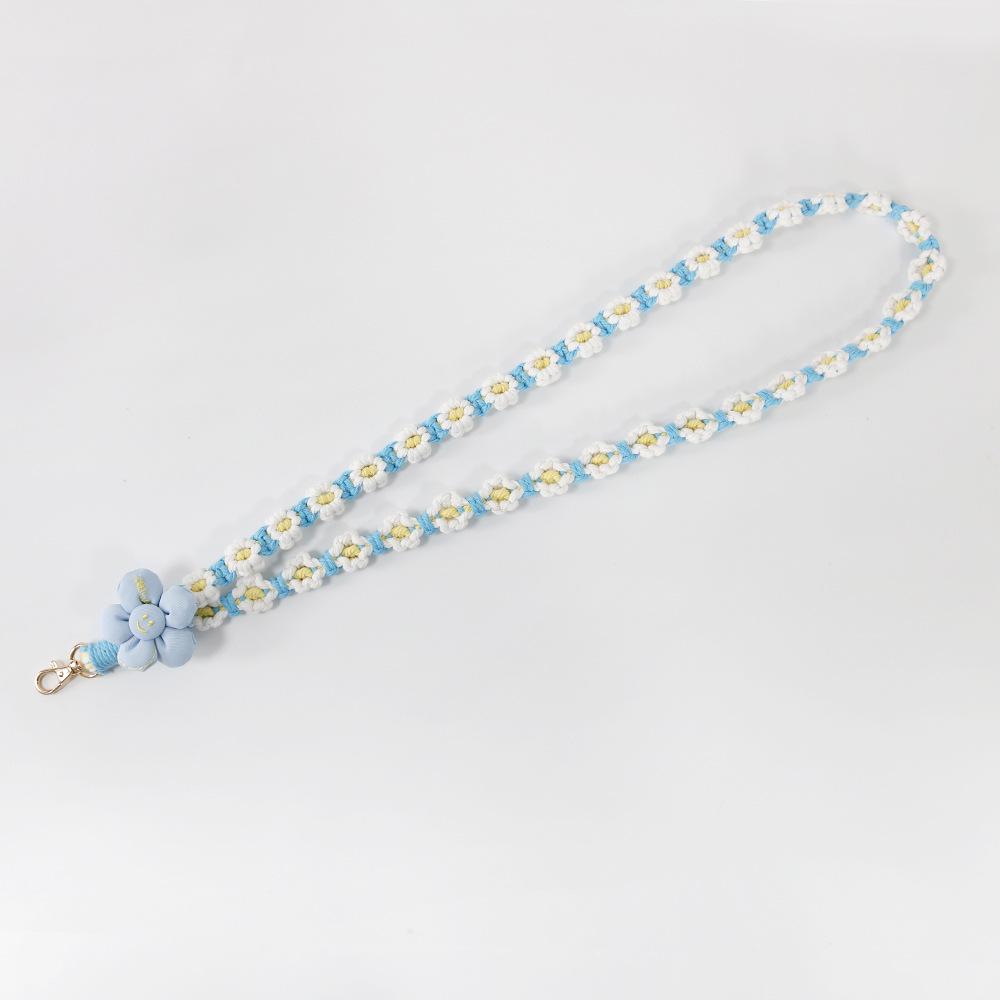 Bohemian Daisy Flower Woven Phone Lanyard - Colorful, Fashionable & Versatile