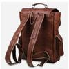 Genuine Leather Laptop Backpack Bag Shoulder Messenger Satchel Men's Brown New