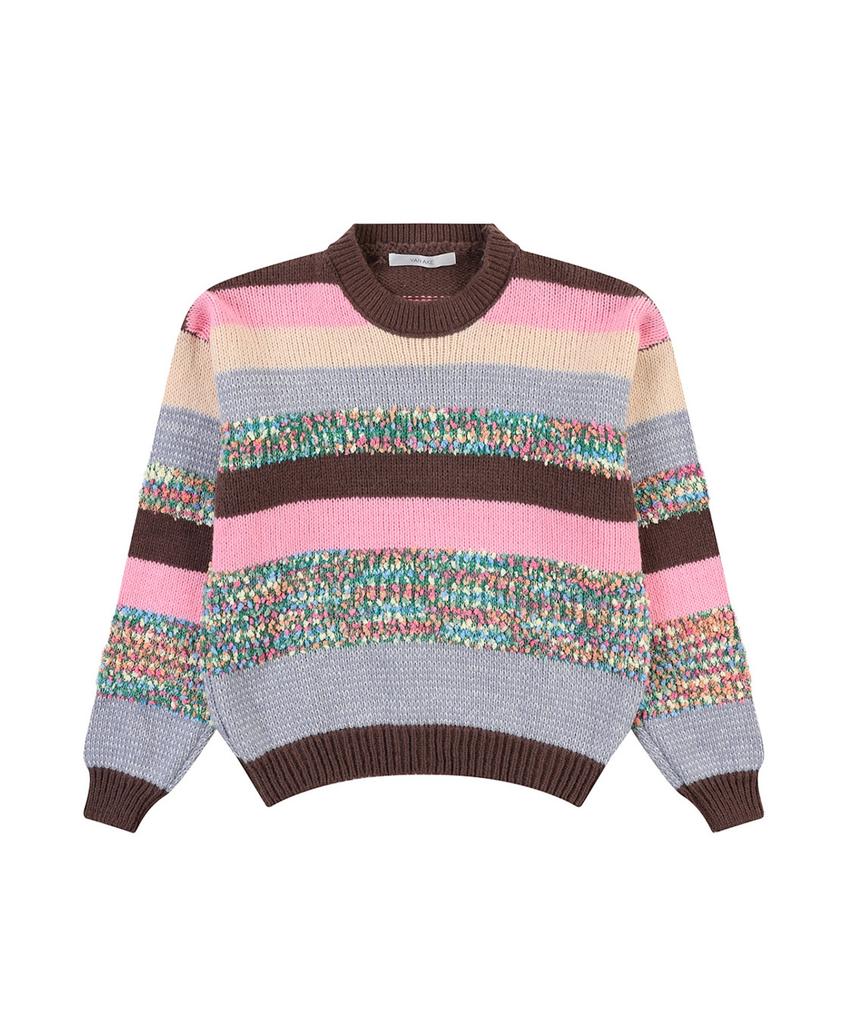 VANAKE Multi-Weave Contrast Knit_Vb3Zktq317Z