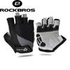 RockBros Bike Gloves Non-Slip Breathable Mtb Mens Women's Summer Bicycle Cycling Gel Pad Short Half Finger Sport Gloves ciclismo