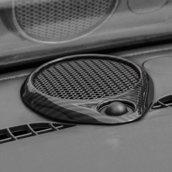 For Jeep Grand Cherokee 2011-2021 Carbon Fiber Dash Speaker Sound Cover Trim 1PC