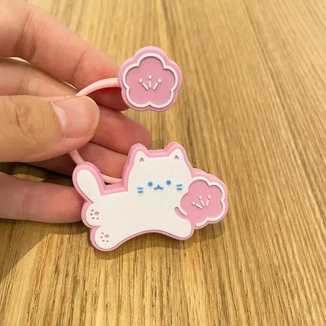 Kawaii Silikon-Strohhalmabdeckung für 7-8mm Cartoon Lebensmittelqualität Silikon Staubdicht Hitzebeständig Strohhalm-Stopfen Kappe Schnabeltassen Zubehör