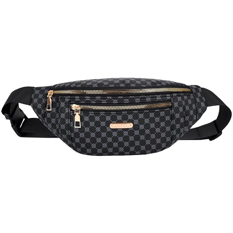 Elegant Retro Pattern Chest Sling Bag Spacious Inner Space, Wear-resistant Crossbody Waist Pack for Short Travel Trips