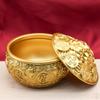 Golden Toad Treasure Basin with Lid - Wealth-Attracting Money Jar for Home, Living Room, or Shop Opening Gift