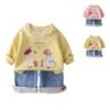 Kinder Freizeit Langarm Set, Bequeme Alltagsoutfits