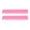 2Pcs Silicone Mold Long Pearl Necklace Shape Easy Demoulding Flexible Soft Baking Mold for Cake Fondant Chocolate