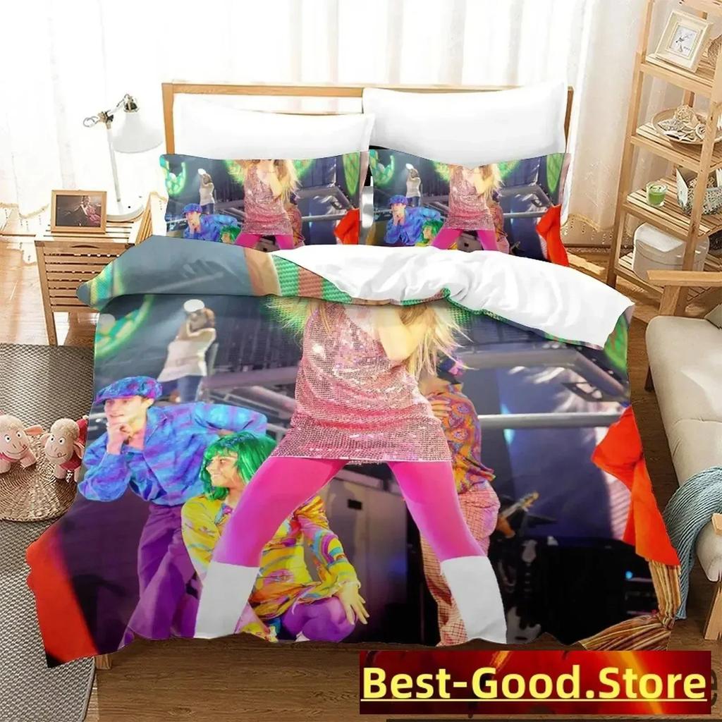 3D Print Hannah Montana Bedding Set Duvet Cover Sheet Printed Bed Set Pillowcase Bed Full Queen King Size Comforter Bedroom
