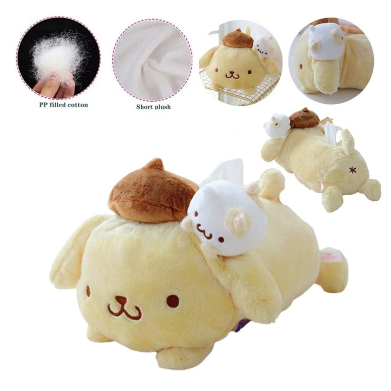 Plyšová hračka Pompompurin Krabička na kapesníky Váš rozkošný společník pro každé mazlení!
