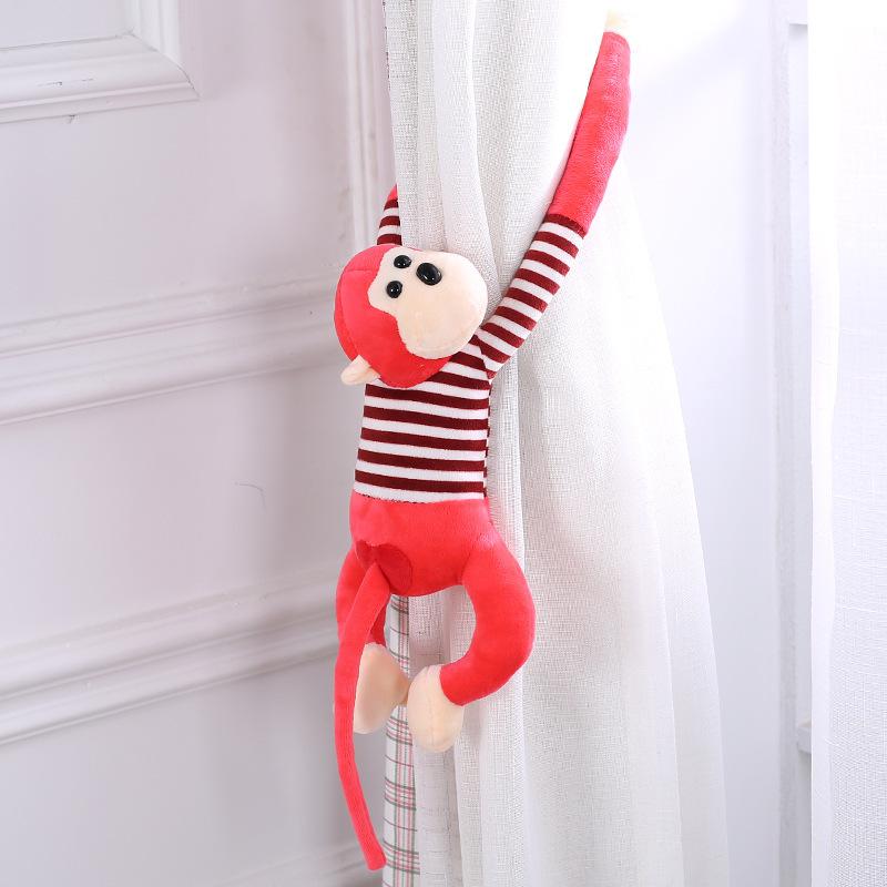 Cute Little Monkey Curtain Pendant Wedding Grab Doll Gift Long Arm Monkey Doll Plush Toy