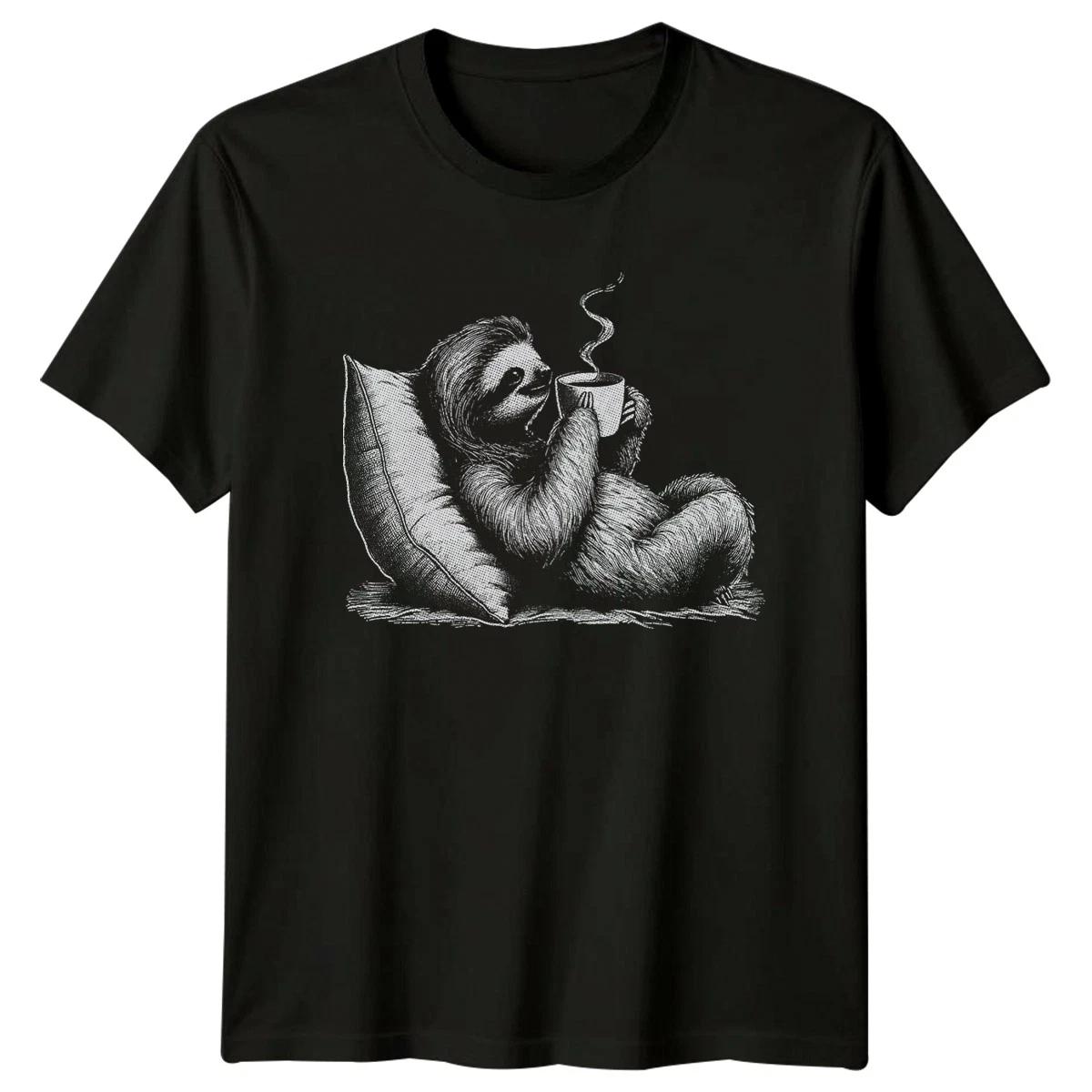 Chill Sloth Taking A Coffee T-Shirt Coffee Break Sloth Animal XXXL
