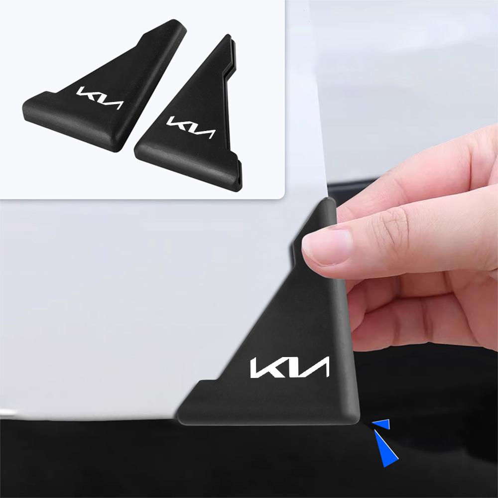 2Pcs Car Door Corner Anti-collision Covers Transparent Silicone Protector For KIA Sportage GT RIO Ceed Picanto Pegas Sorento KX3 Fxrp50