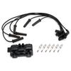 1x Ignition Coil + 6x Spark Plugs +6x  Wire Pack UF434 For Chevrolet GMC Pontiac