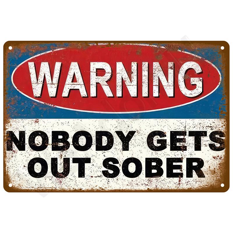 Vintage Bar Metal Signs Bathroom House Living Room Home Retro Wall Decorations Items Luxury Decor Interior Art Posters Tin Signs