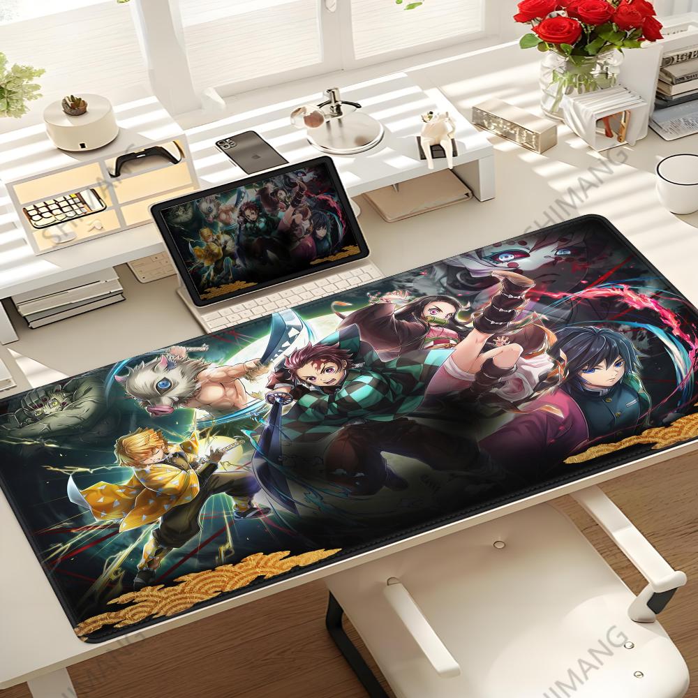 Tappetino Mouse Demon Slayer Giapponese Kimetsu No Yaiba Tanjiro Accessori Gaming Mousepad Anime Azienda Mousepad Ufficio Scrivanie Gamer