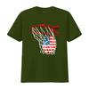 American Patriotic Basketball 4th Of July Usa Flag Unisex Boys T Shirt Vintage Slightly Stylish Top For Everyday Wear