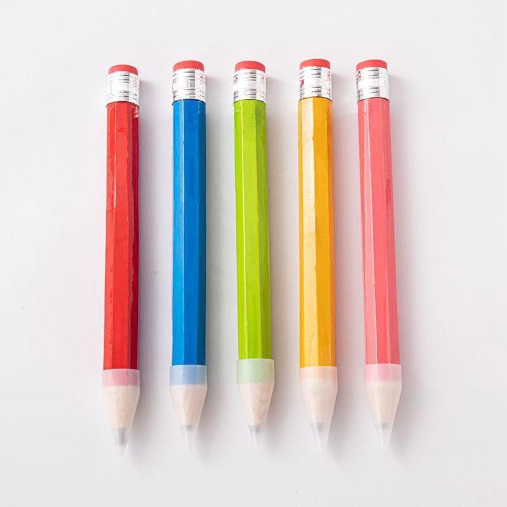 18/34/39CM Big Pencil Wooden Large Wood Pencil Fun Gift Stationery Pencil  School Office