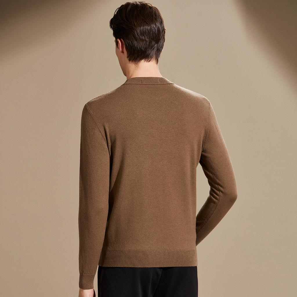 100% Cashmere Light Luxury Simple Round Neck Woolen Sweater