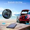 Bluetooth FM Transmitter for Car Hi-Fi Wireless Radio Adapter with RGB Light QC3.0 Quick Charge Handsfree Calling