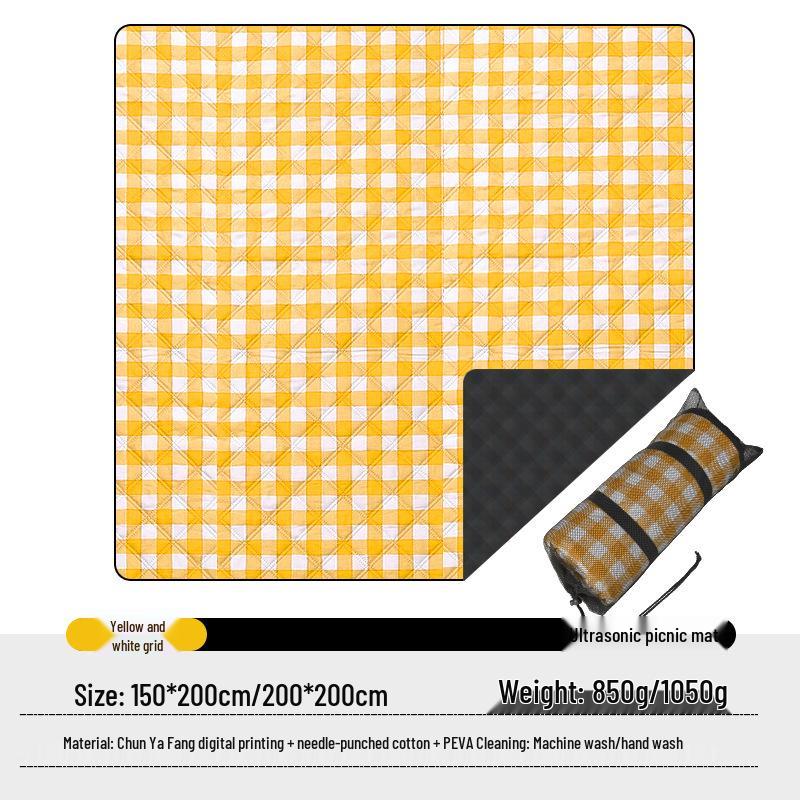 Waterproof Outdoor Picnic & Beach Mat: Portable, Moisture-Proof, Thickened for Camping and Spring Outings
