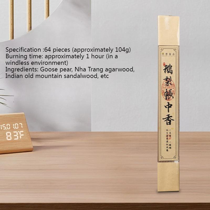 Four-square Incense Stick/Agarwood Goose Pear Sandalwood Temple Worship Buddha Indoor Air Purification Calms The Mind Joss Stick
