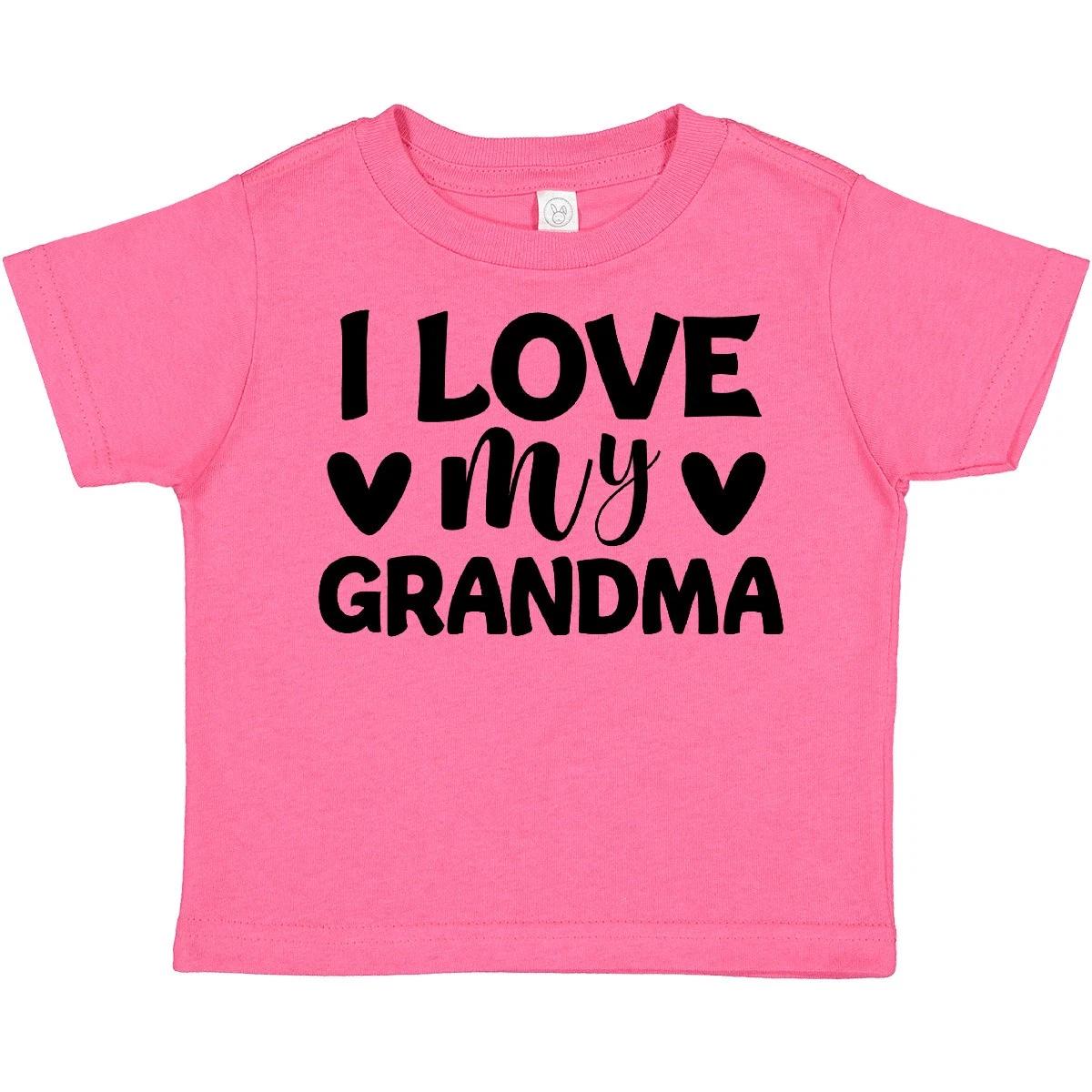 Inktastic I Love My Grandma Toddler T-Shirt Hearts Child Preschooler Kid Apparel 110