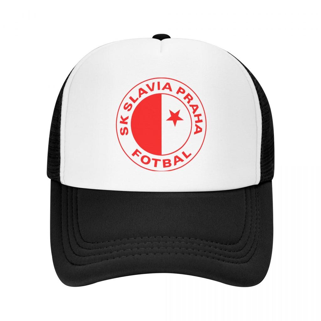 SK Slavia Praha Outdoorová sportovní čepice Baseballová čepice Unisex Dámská nastavitelná čepice Módní letní čepice