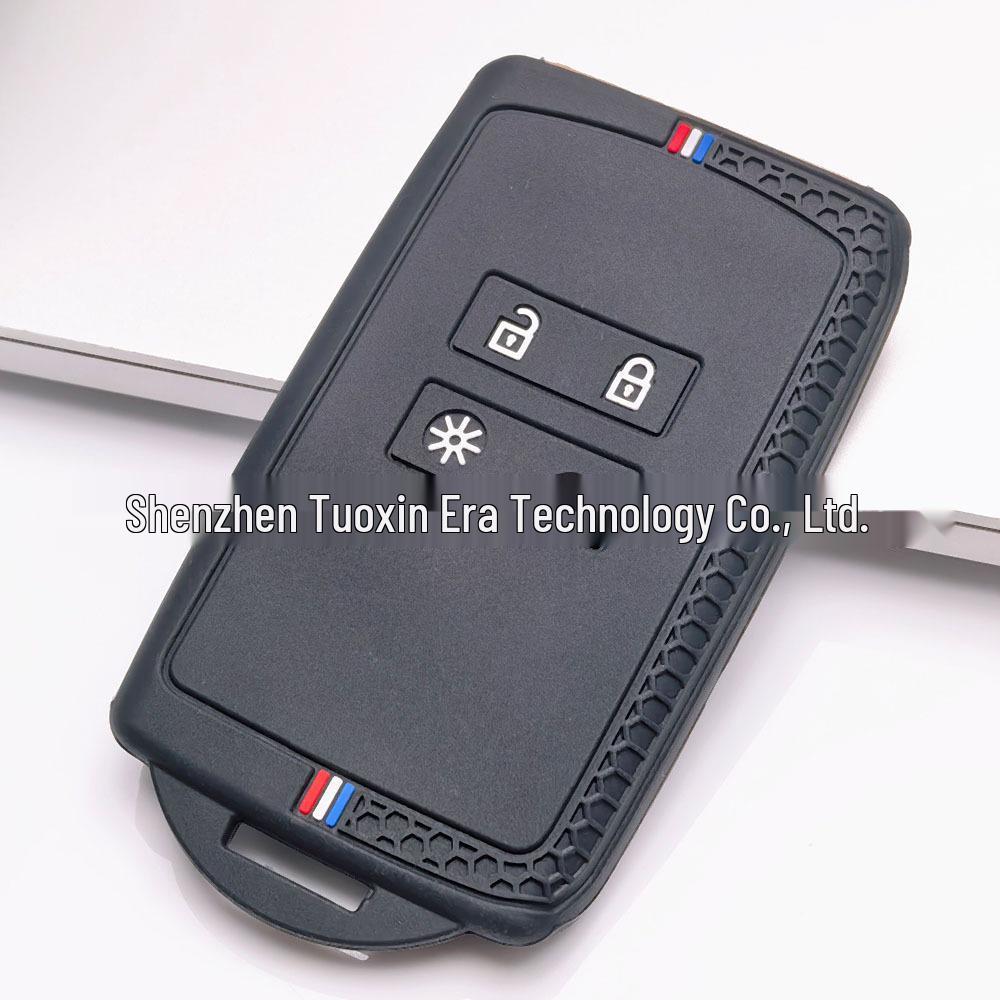 Renault Koleos/Megane/Captur & Dacia 4-Button Silicone Key Cover with Precise Fit and Anti-Drop Design