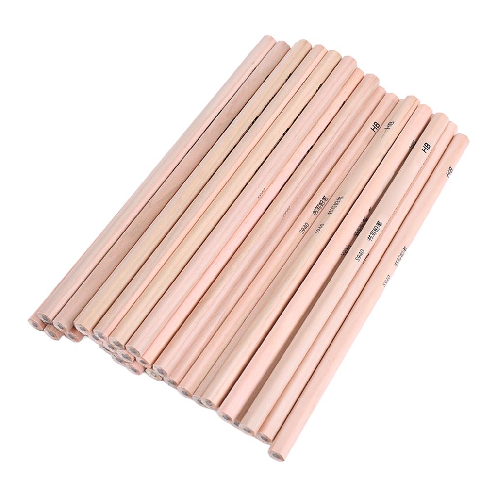 30 szt. Ołówków HB Sześciokątne Gładko Piszące Zapobiegają Łamaniu Drewniane Ołówki do Szkicowania Rysowania