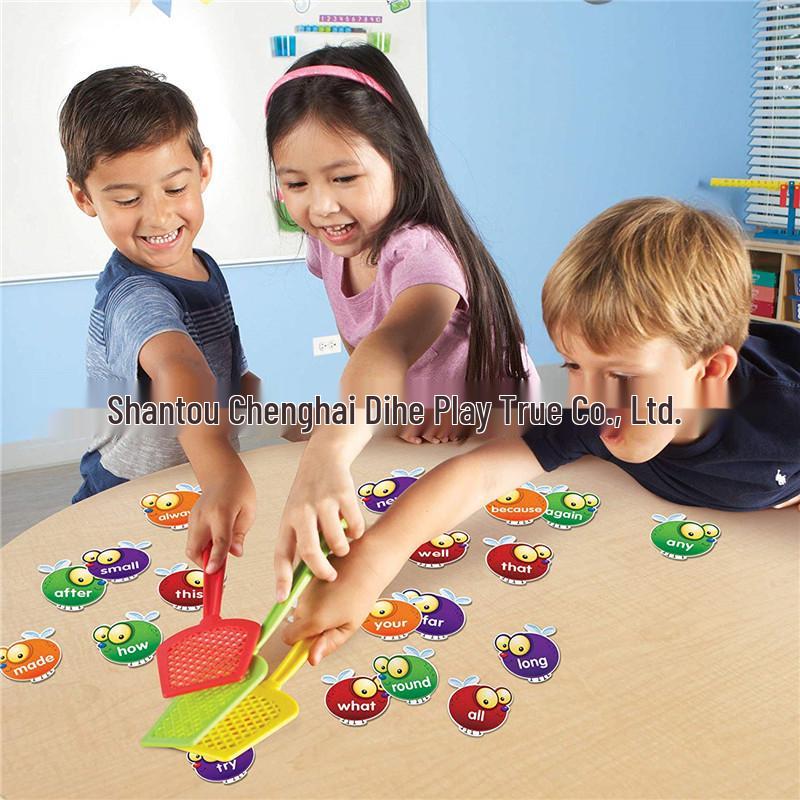 Kids' English Word Recognition Fly Swatter Game: Educational Parent-Child Interaction Toy