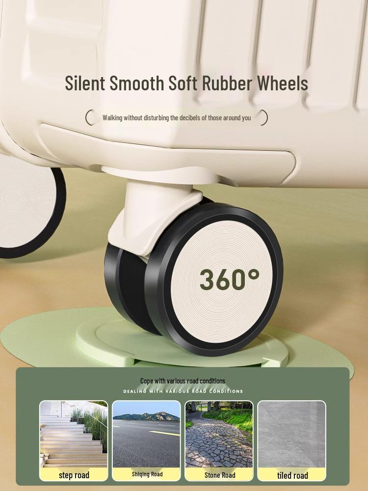 Valiză multifuncțională de 18 inch pentru fete, de cabină, cu încuietoare TSA și spațiu de depozitare de 20 inch