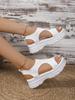 2025 Summer New Korean Version Fashion Open-toe Foot Platform Fashion Casual Large Size Women's Roman Sports Sandals