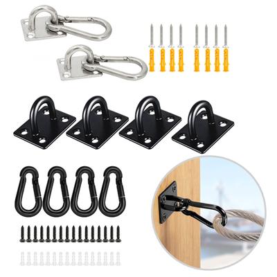 1Set Stainless Steel Ceiling Hooks Suspension Bracket Hammock Mount Ceiling Hook for Yoga Swing Punching Bag