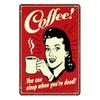 Vintage Coffee Bar Metal Tin Signs Decor Wall Art Sign Posters Wall Decoration Coffee Plaque Sign Cafe