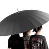 ZUODU Elegant Solid Wood Long Handle Umbrella, Large, Reinforced, Windproof, for 2-3 Persons