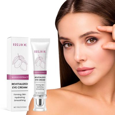 Mango Eye Cream Gentle Nourishing Formula for Elastic Soft Delicate Eye Area Skin Hydrating Revitalizing Treatment with Natural Extracts