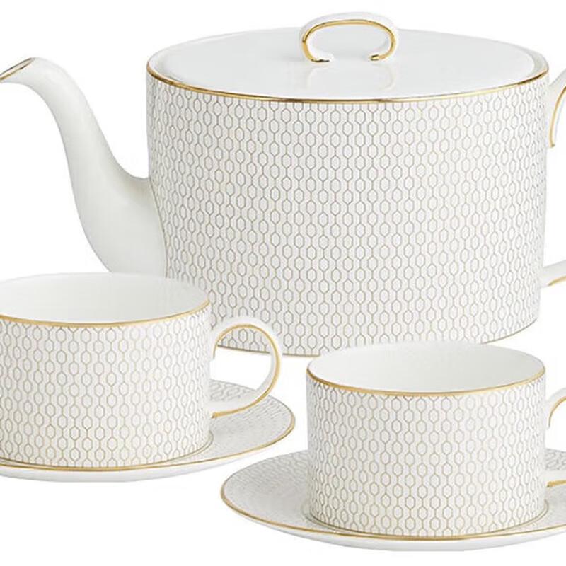 Wedgwood Golden Geometric Bone China Tea Set