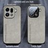 Compatible OPPO FindX9U Suede Leather Stand Case with Full Lens Protection