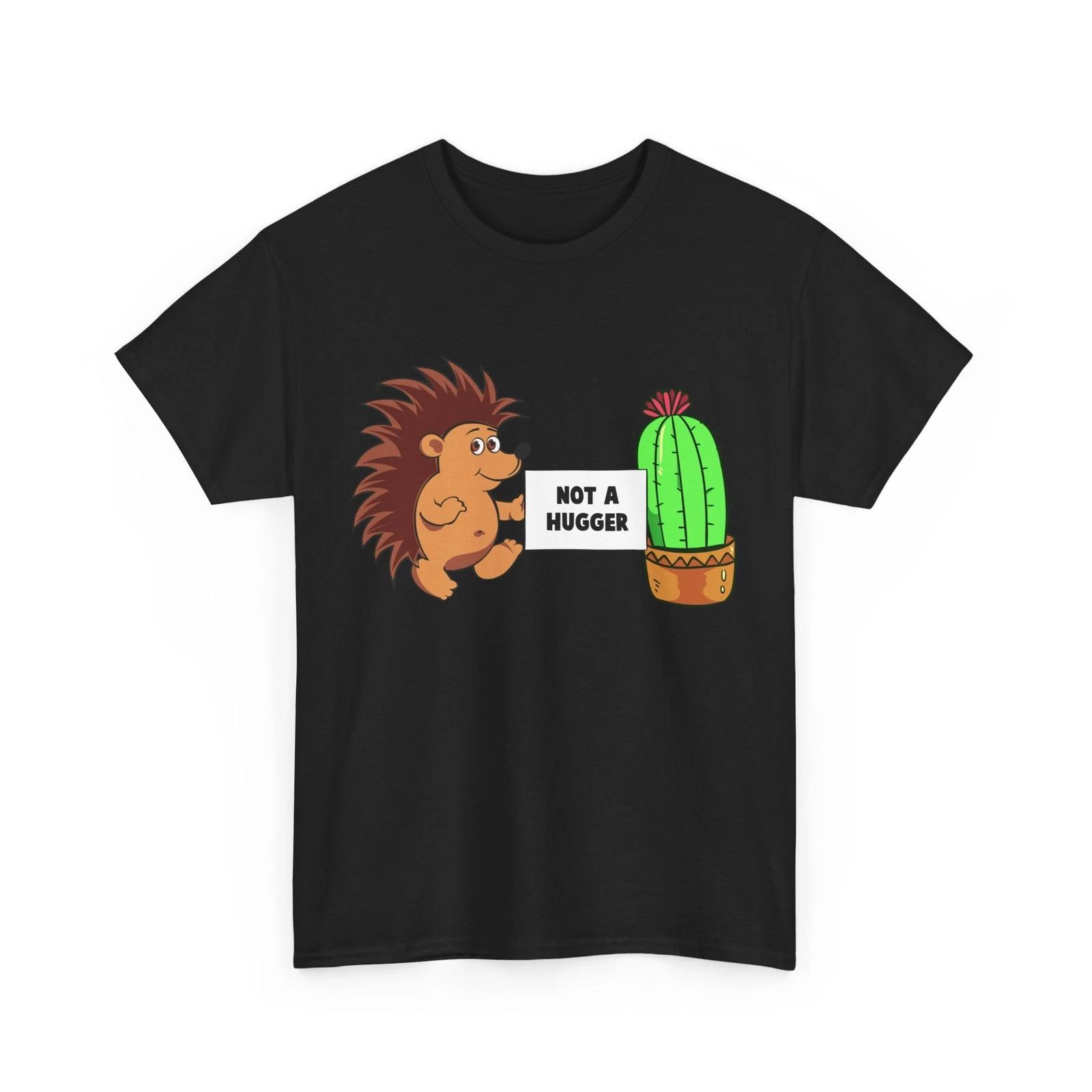 Hedgehog Shirt, Hedgehog Animals Lovers Not A Hugger Women Men Funny Shirt 4XL