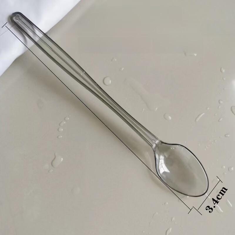 ZISIZ Plastic Grass Jelly Spoon