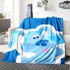 1pc Pistas Da Blue Blue’s Clues1 Blanket, Gift, for Men and Women, Soft Blanket, Good for Sofa Bed Couch Travel, Lightweight Flannel Blanket