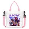 KPop Demon Hunters Theme Women Canvas Shoulder Bag Boys Girls Tote Handbag Anime Fashion Crossbody New Kids Xmas Gifts Kid Friendly Entertaining Fun