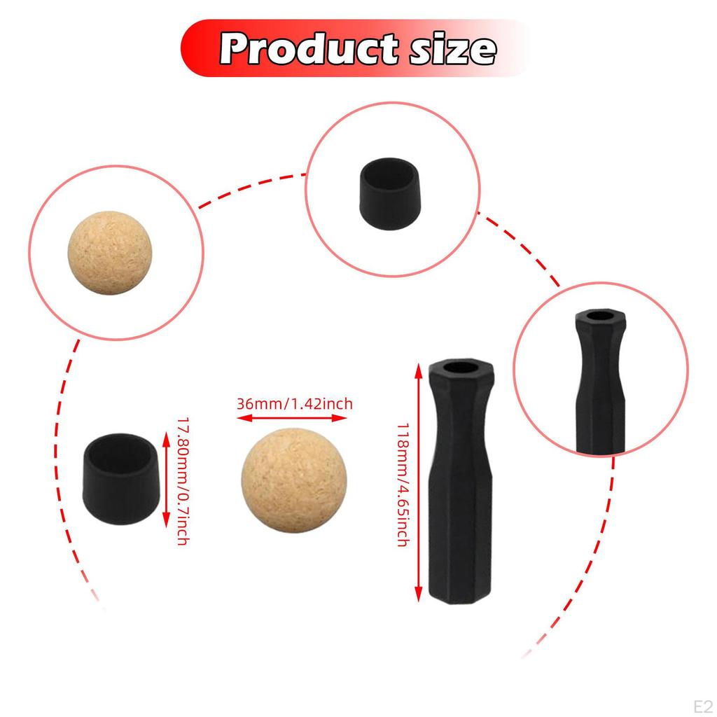 Foosball Table Handles Replacement Black Easy To Install Mini Football Game Accessories