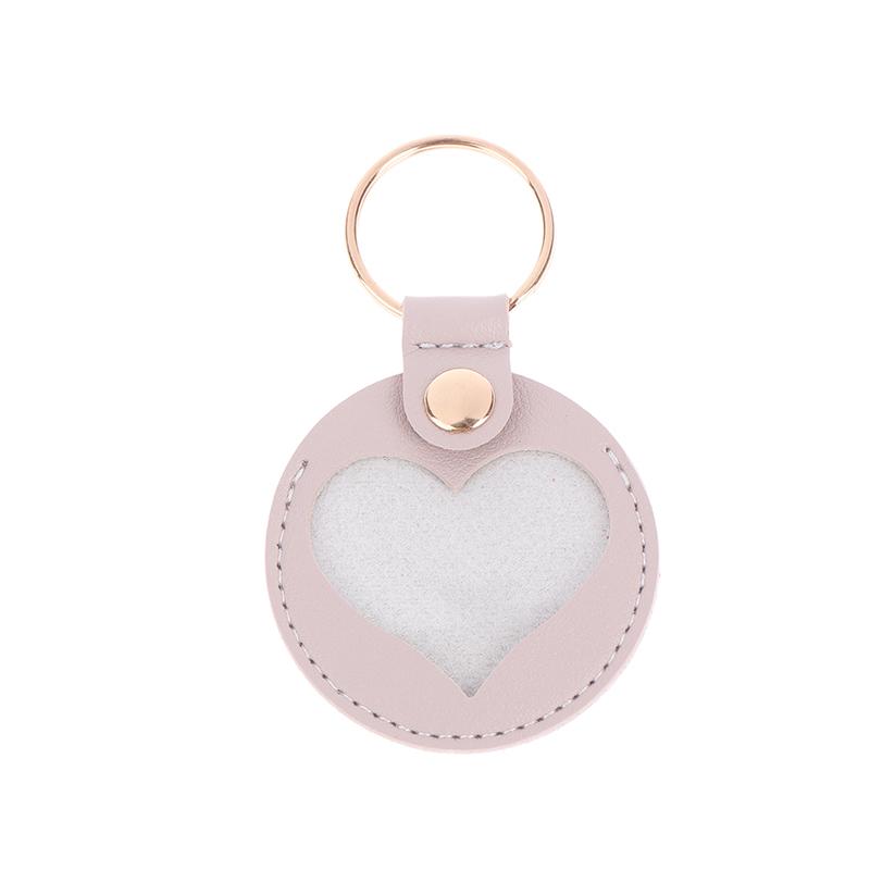 1Pc Pet Hair Storage Bag Keychain Leather Cat Paw Heart Love Keyring Diy Memorial Gift Key Chain Cat Dog Fur Container Pendant